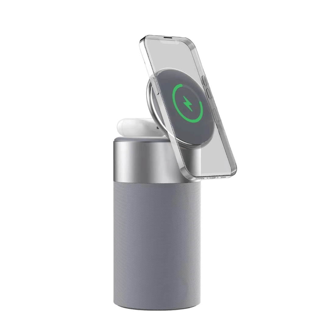 wireless charger with touch lamp and portable Bluetooth speaker - UZE