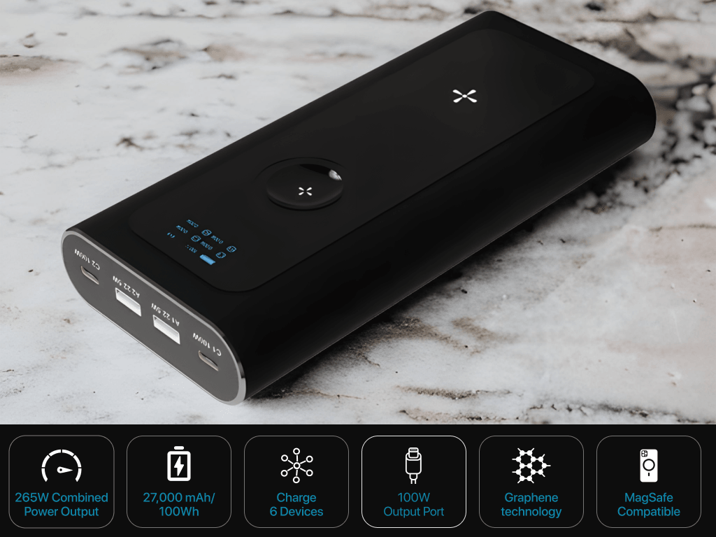 BOLD 1 - Fast charging 265W power bank with wireless - UZE