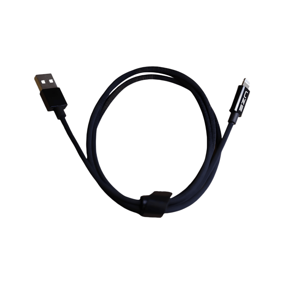 USB A to Lightning Charging Cable Black - UZE