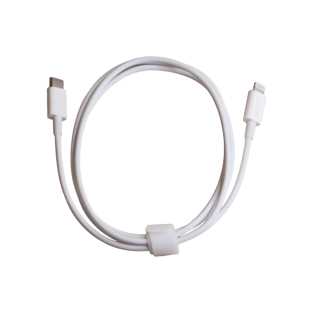 USB C to Lightning Charging Cable White - UZE