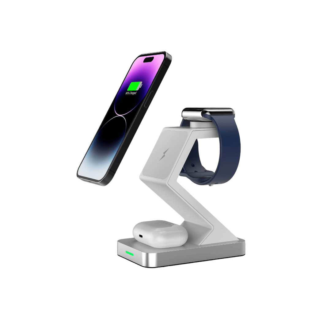 Get Organized with the Ultimate Magnetic Wireless Charger - 3-in-1 Phone Holder - UZE